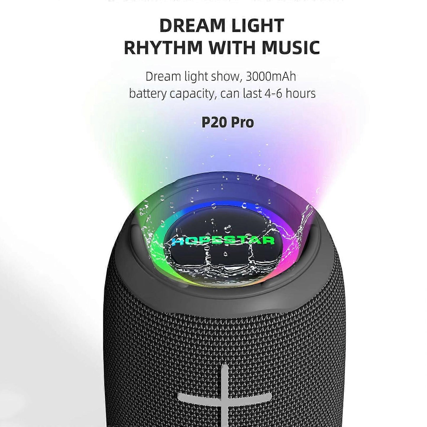Hopestar P20 Pro Waterproof Wireless Bluetooth Speaker – Grey - PowerSound - Good for indoor Parties
