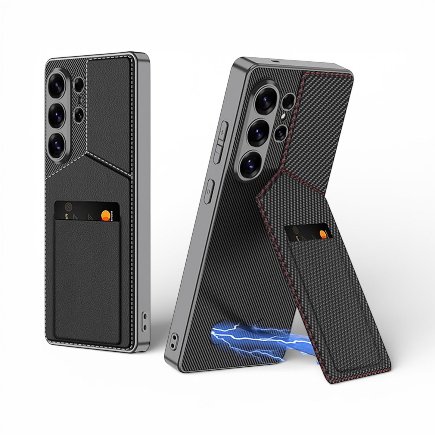 New Design Case For Samsung S26 Ultra, S25 Ultra Stand Plus Card Holder Cover - Business Series Phone Case