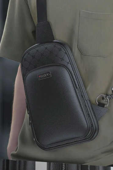Yesido WB58 Smart Leather Crossbody Bag with Fingerprint Lock