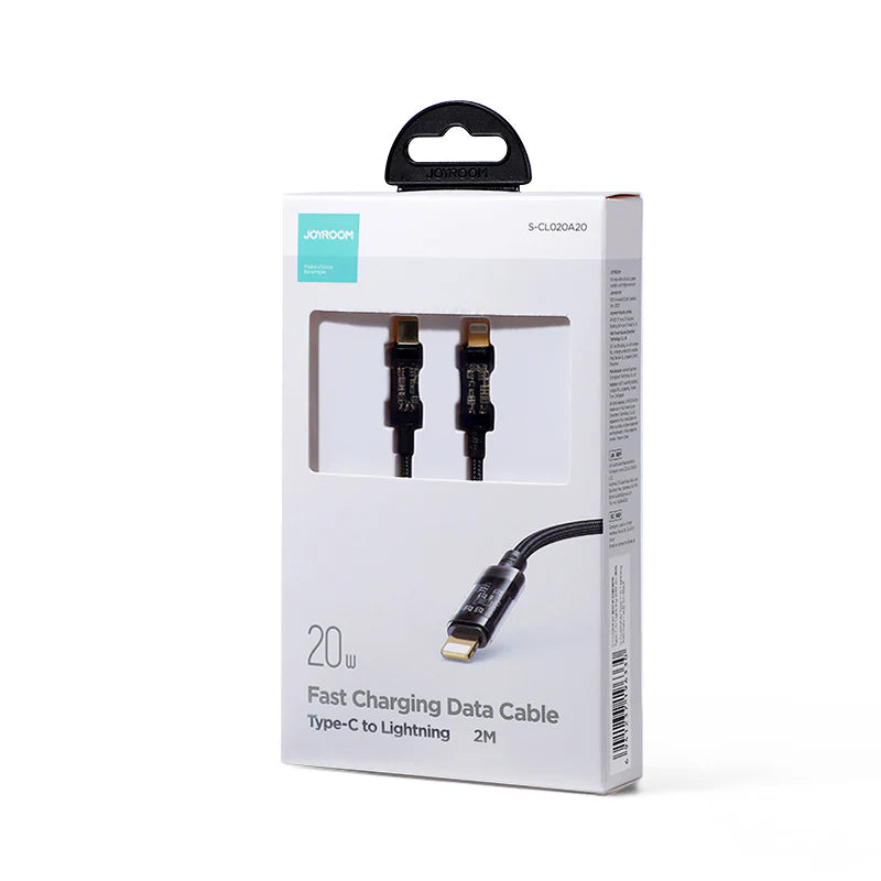 JOYROOM S-CL020A20 Type C - 8-Pin 20W Data Cable 2m - Black