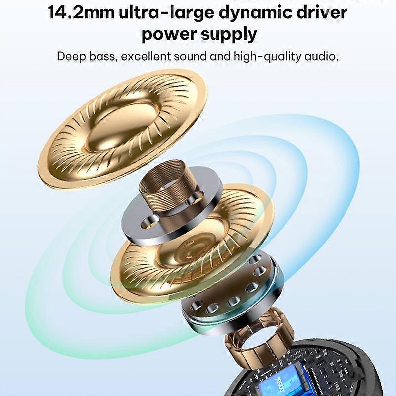 Earburds 360Degree Rotation Charging Case Breathing light Ergonomic Design