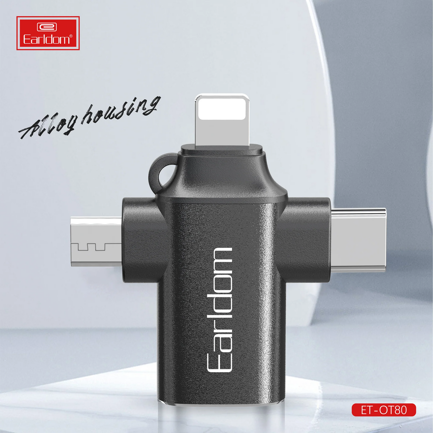 3 In 1 Otg Data Transmission Adapter By Earldom“ Premium Quality, Stylish & Durable Protective Case