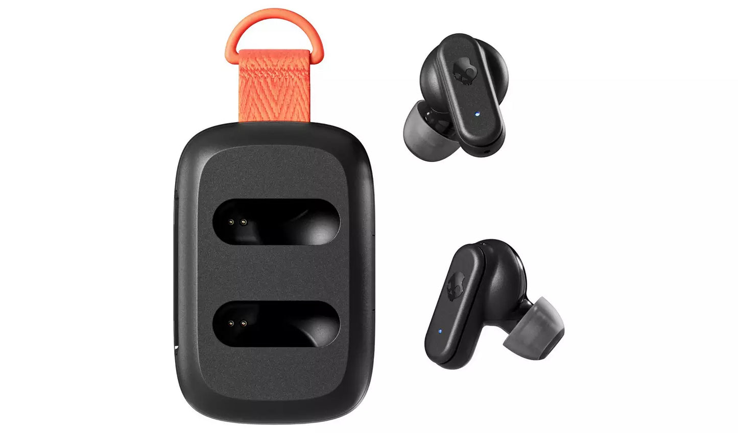 Skullcandy Dime 3 True Wireless In-Ear Earbuds – 20 Hr Battery, IPX4 Water Resistant, Built-in Tile Finding Technology, Stay-Aware Mode & Multipoint Pairing – True Black