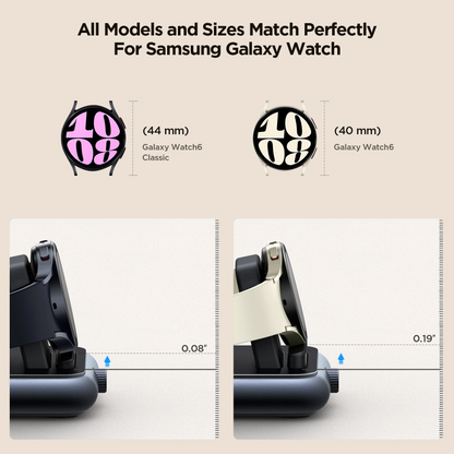 Wireless Charger Dock For Samsung Galaxy Watch With Type C Cable Black“ Premium Quality, Stylish & Durable Protective Case