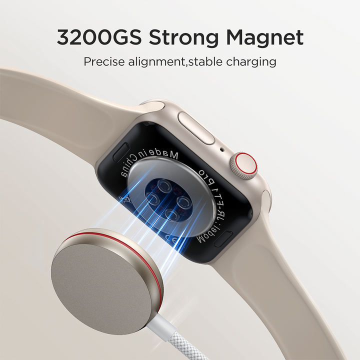 JOYROOM S-IW011 USB-C Magnetic Charging Cable for Apple Watch 1.2m White