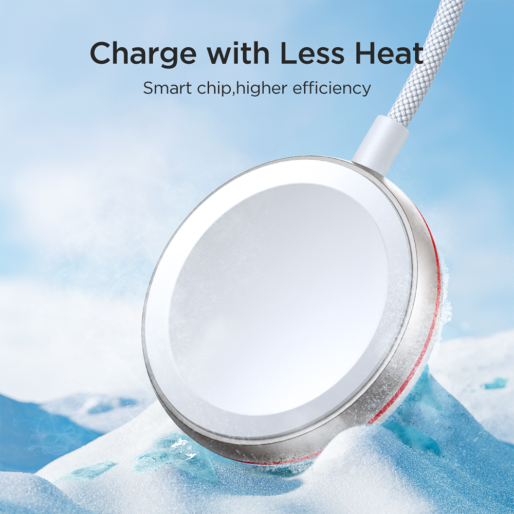 JOYROOM S-IW011 USB-C Magnetic Charging Cable for Apple Watch 1.2m White