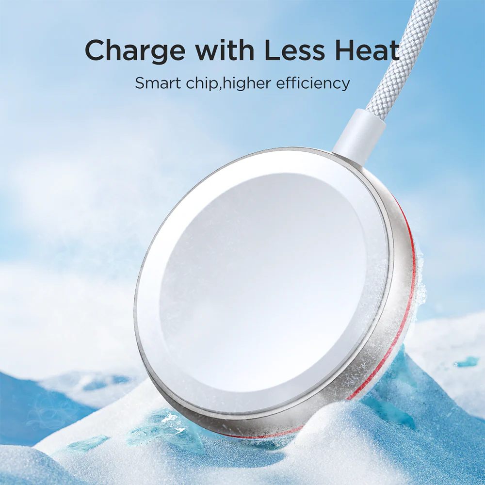 Magnetic Usb C Charging Cable For Ip Watch 1 2M Braided Nylon White“ Premium Quality, Stylish & Durable Protective Case