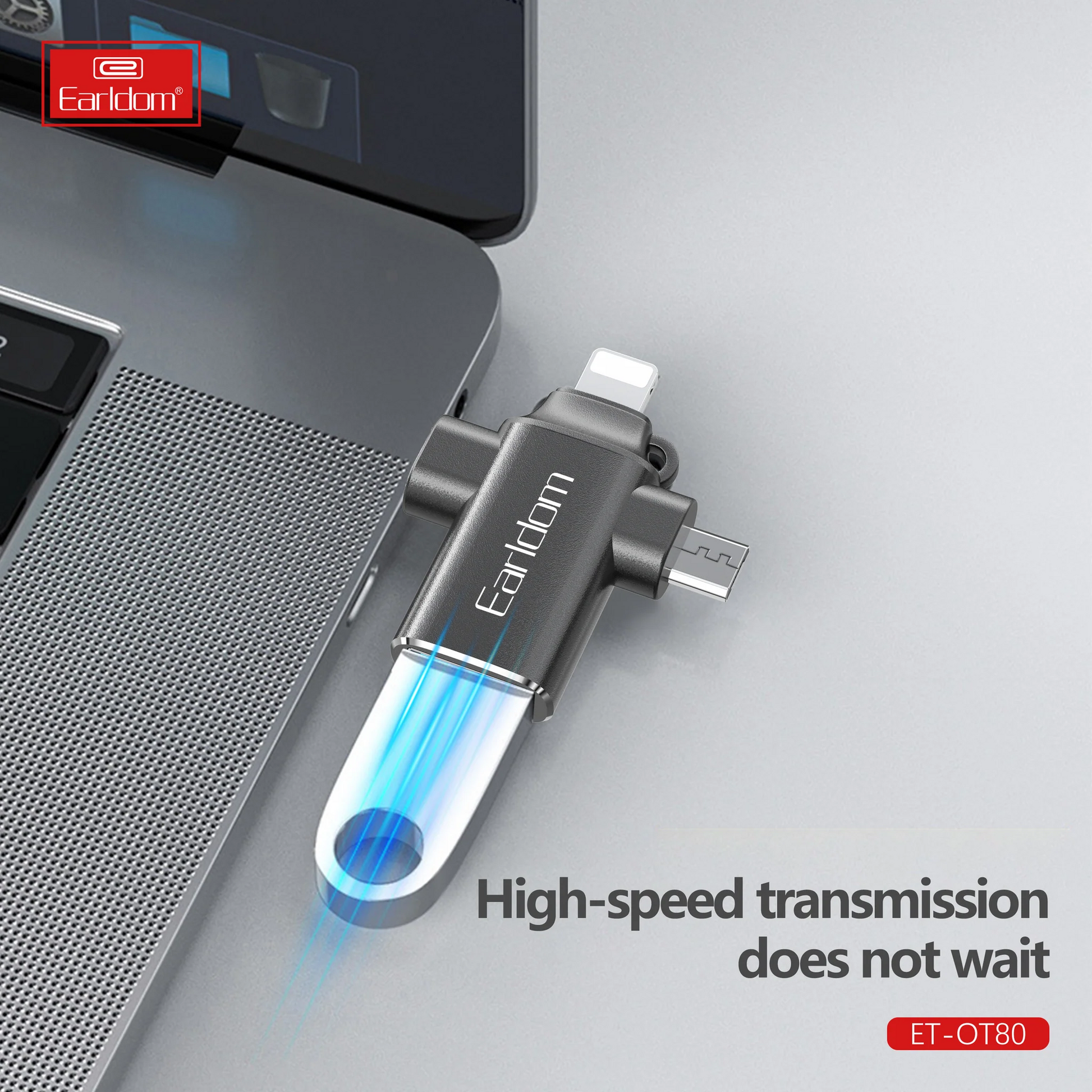 3 In 1 Otg Data Transmission Adapter By Earldom“ Premium Quality, Stylish & Durable Protective Case