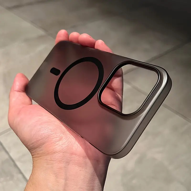 Slim Case For iPhone 16,15,14,13,12 Pro Max MagSafe Black & Frosted White Cover, Matte, Thin,