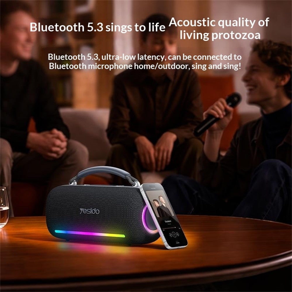 Yesido YSW43 60W Portable Bluetooth Speaker with RGB Lights | Best For Small Party