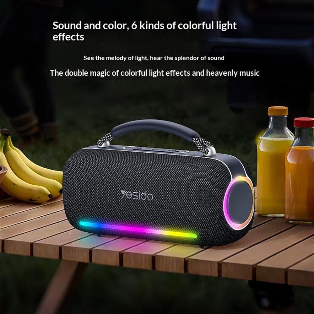 Yesido YSW43 60W Portable Bluetooth Speaker with RGB Lights | Best For Small Party