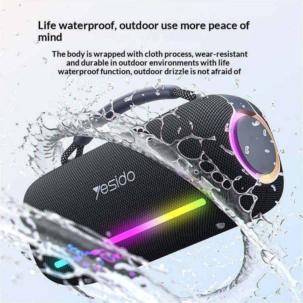 Yesido YSW43 60W Portable Bluetooth Speaker with RGB Lights | Best For Small Party