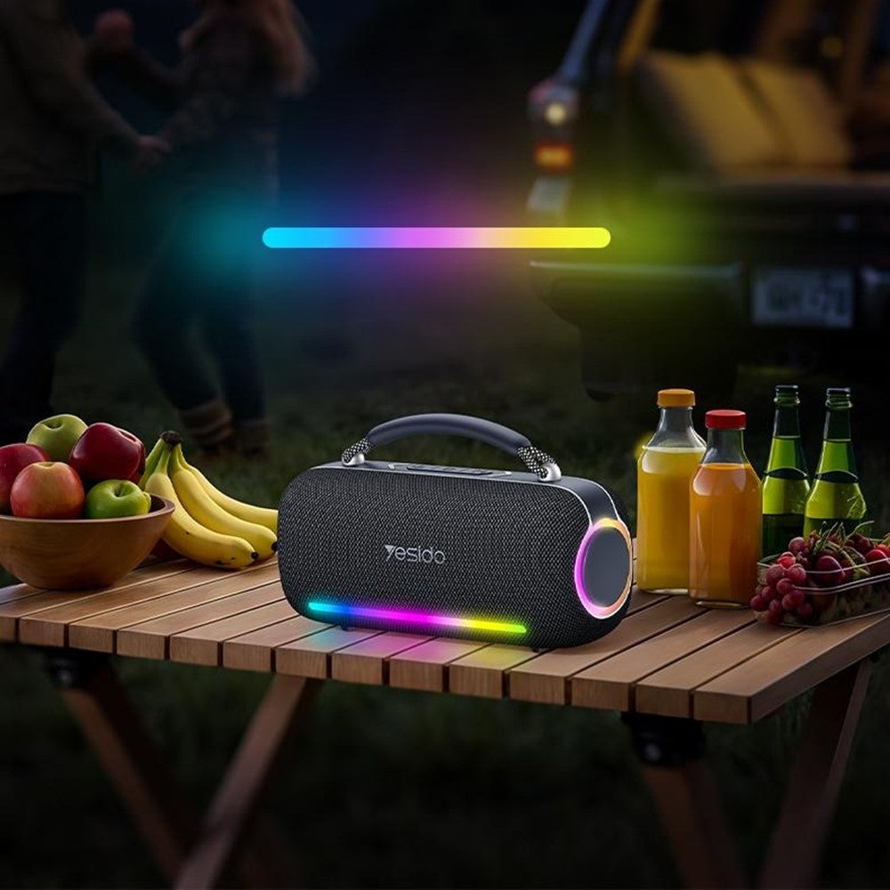 Yesido YSW43 60W Portable Bluetooth Speaker with RGB Lights | Best For Small Party