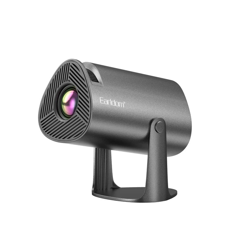 Portable HD LED Projector with 4K?Support and Wireless Connectivity