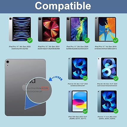 Magnetic Keyboard Case with LED Backlight for iPad Pro and iPad Air 11 Inch