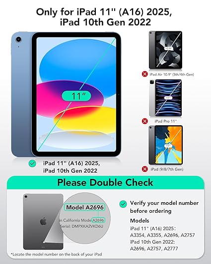 Yesido KB24 Keyboard Case for iPad 10th Gen