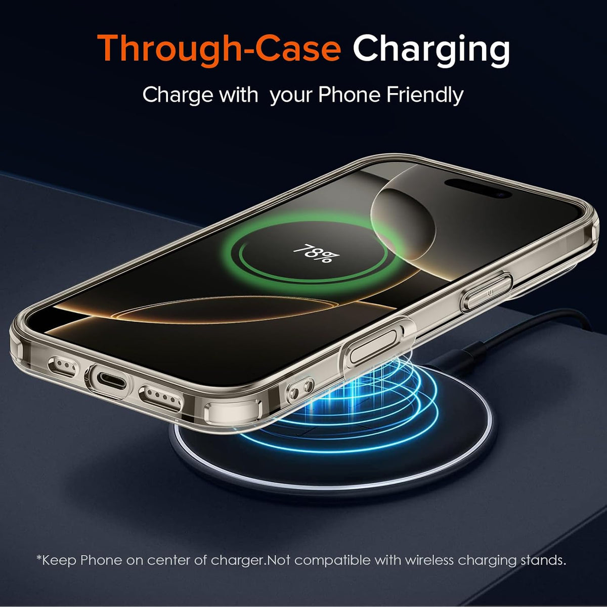 Clear Case Compatible with iPhone 16 Pro Max 6.9 inch, 1 Phone Case + 2 Tempered Glass Screen Protector, Non-Yellowing Military Shockproof Anti-Scratch Slim Phone Case Cover