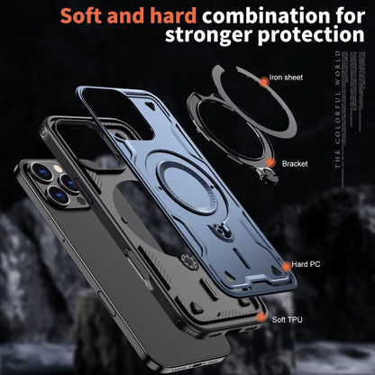 Armour Strong Stand Case For Magsafe iPhone 17 Pro Max,16,15,14,13,12 Complete Protection Cover 360 Rotate Strong Grip