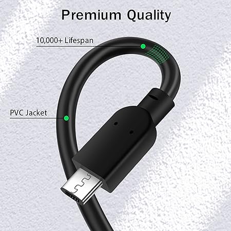 USB C to Micro USB Fast Charging Cable 1m for Android Devices