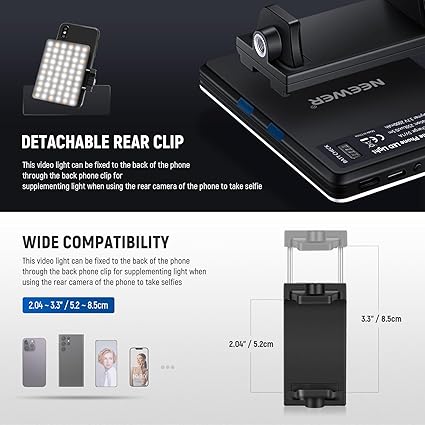 USB Clip Video Conference Light with Adjustable Brightness for Laptop