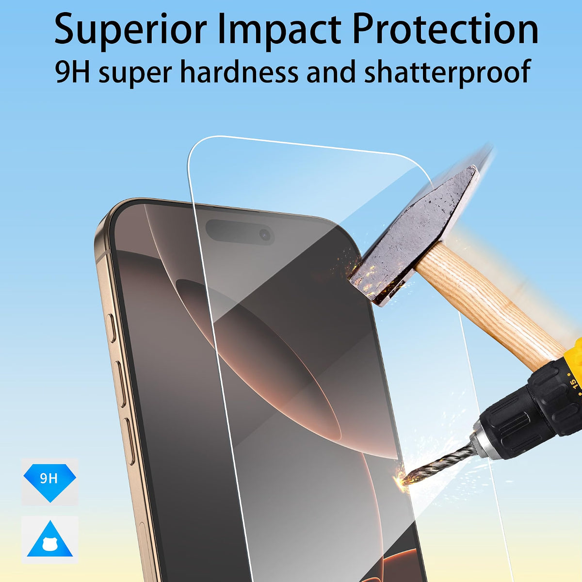Clear Tempered Glass Screen Protector for iPhone 18 Pro / 18 Pro Max – Pack of 3