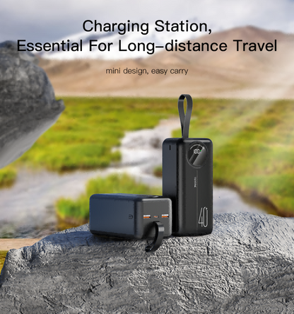40000Mah Power Bank With Lcd Display 22 5W Fast Charging Usb Type C“ Premium Quality, Stylish & Durable Protective Case