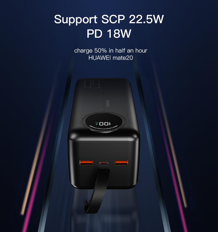 30000Mah Power Bank With Lcd Display 22 5W Fast Charging Usb Type C“ Premium Quality, Stylish & Durable Protective Case