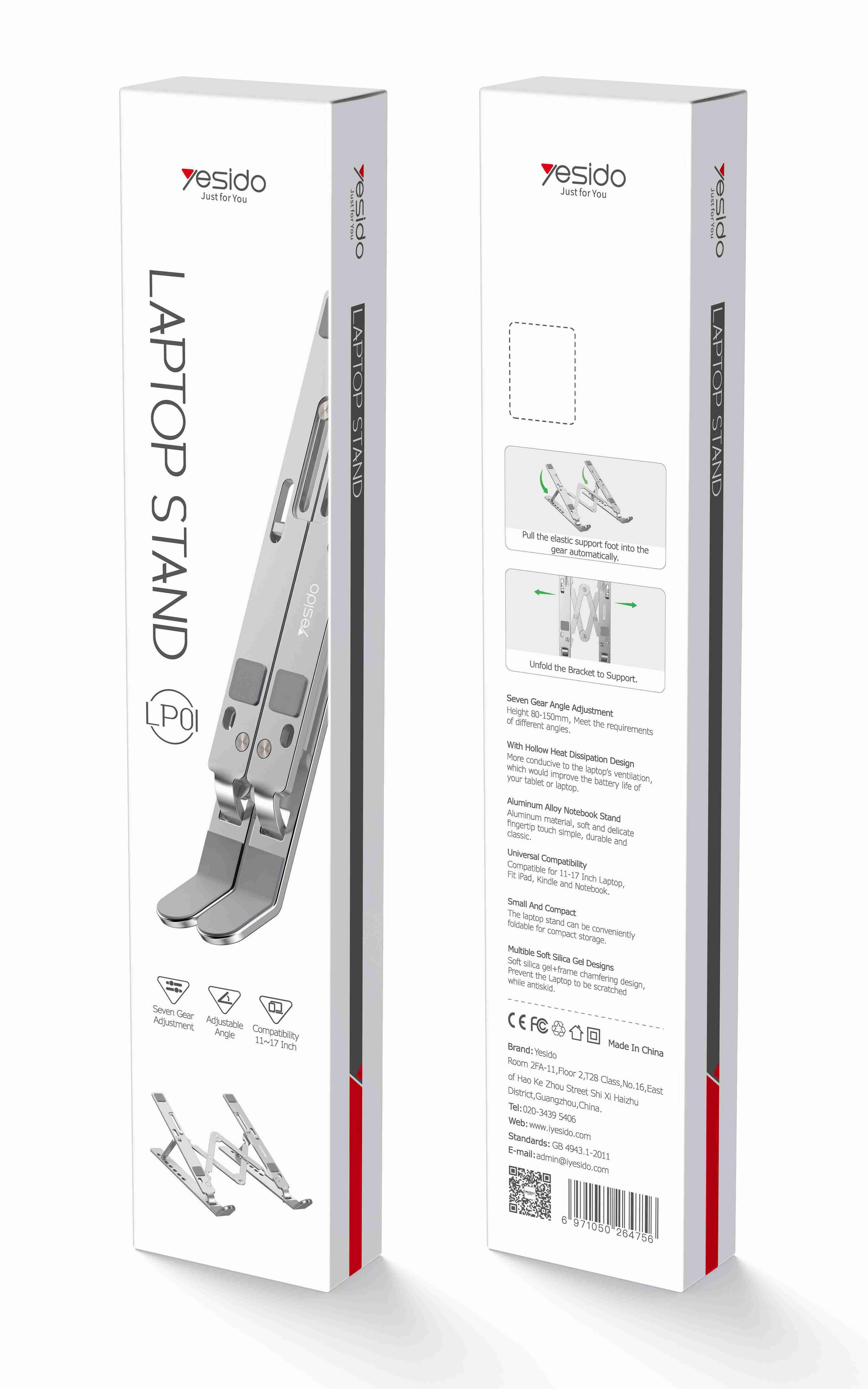 Aluminum Alloy Laptop Holder“ Premium Quality, Stylish & Durable Protective Case