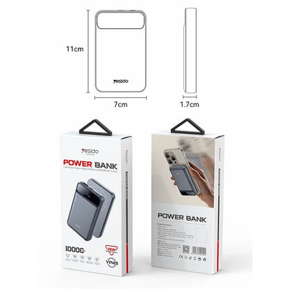 YESIDO YP49 Compatible with Mag:Safe 10000mAh Wireless Charging Power Bank