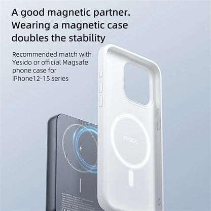 YESIDO YP49 Compatible with Mag:Safe 10000mAh Wireless Charging Power Bank