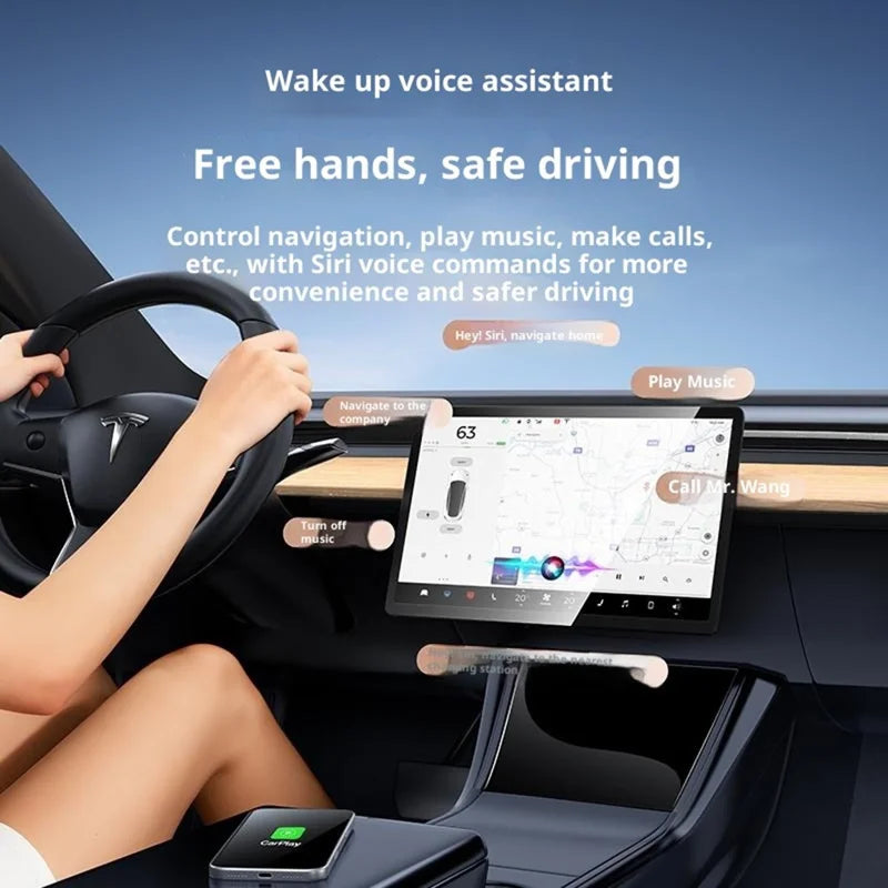 Wireless CarPlay Adapter USB Dongle 1080P Dual Band WiFi iOS Compatible