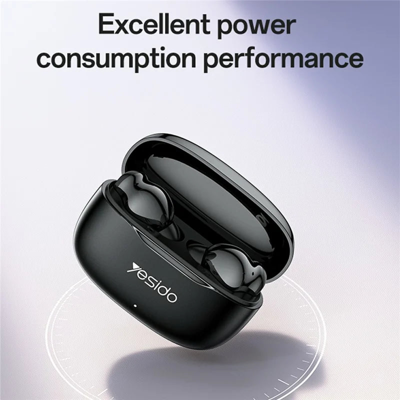 ANC ENC Wireless Earbuds Bluetooth 5.0 with LED Display and Mic