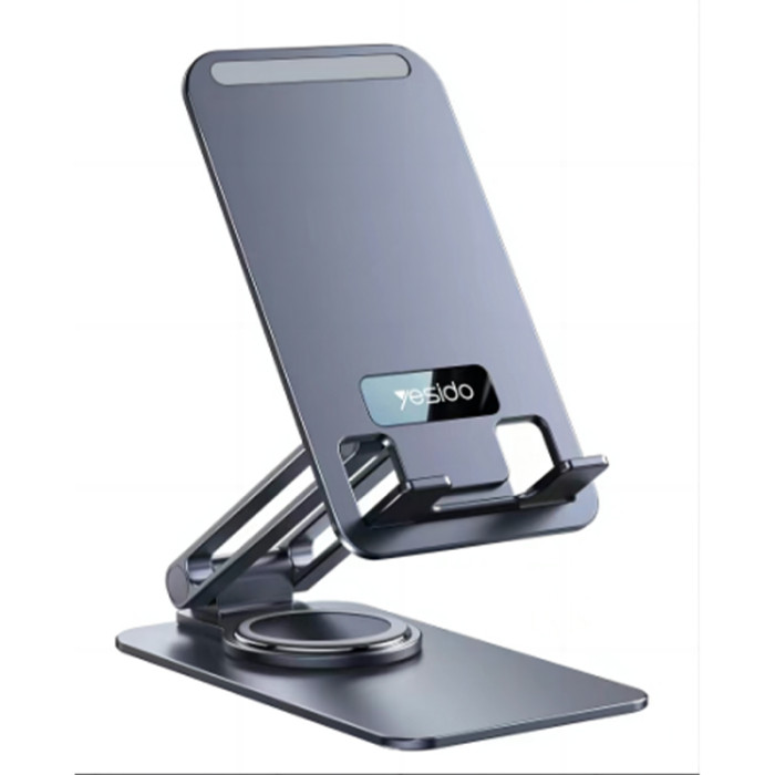 Aluminum Alloy Folding Phone Holder – 360° Rotating Adjustable Stand for Mobile Phones and Tablets