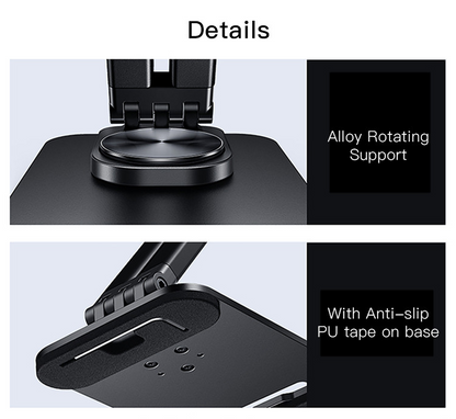 Yesido C183 Desktop Tablet Stands Aluminum Alloy Table Foldable Extend Support Desk Mobile Phone Holder