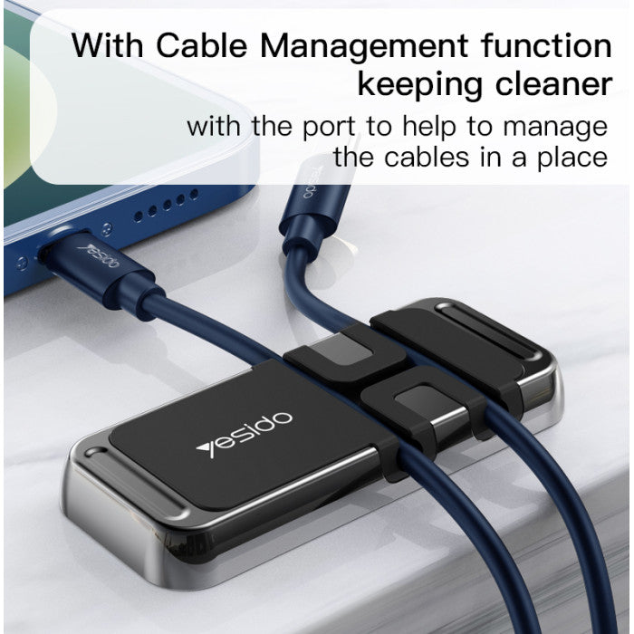 Magnetic Cable Organizer Holder Clip for Desk Car Office Charging Cables