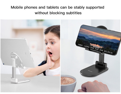 Yesido C85 Portable Desktop Telescopic Folding Phone Holder | Adjustable Aluminium Alloy Tablet Stand