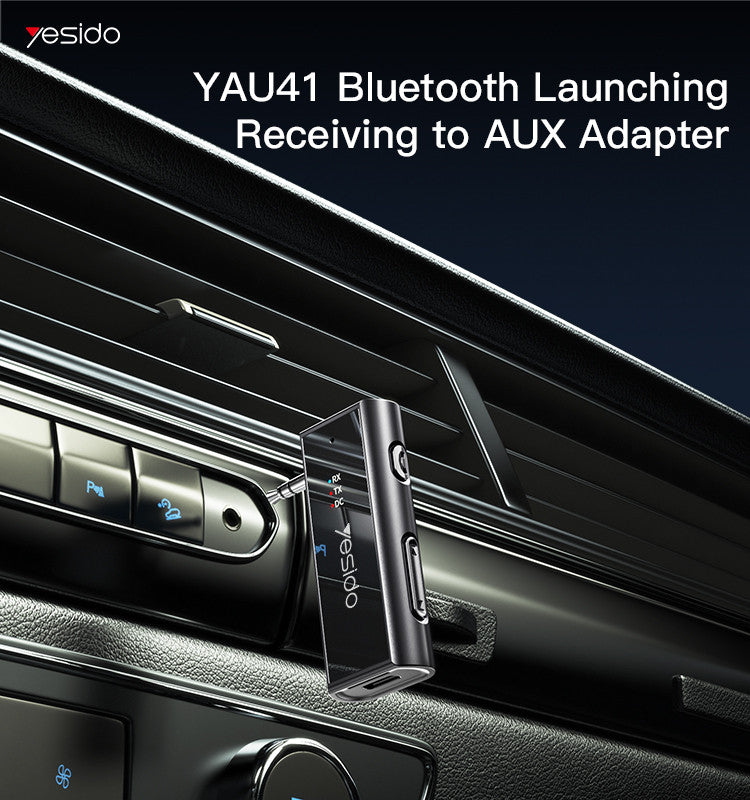 Yesido Bluetooth Receiver For Car, TV, Phone & Gaming, Audio Transmitter Rechargeable, SD Card Support