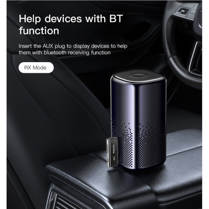 Yesido YAU41 2 in1 Wireless Adapter 3.5mm Audio AUX Adapter Bluetooth 5.1 Transmitter Receiver For Car