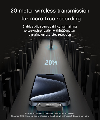 Portable Wireless Transmission 360 Pickup Voice Type-C Transmit Port Wireless MEMS Microphone