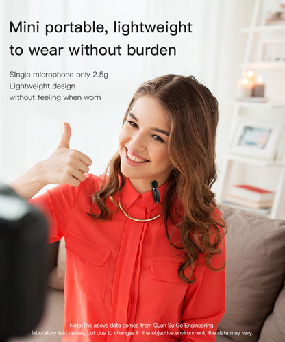 Portable Wireless Transmission 360 Pickup Voice Type-C Transmit Port Wireless MEMS Microphone
