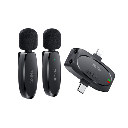 Portable 360 Pickup Voice IP Type-c 2 in 1 Transmit Port 2 Wireless MEMS Microphone