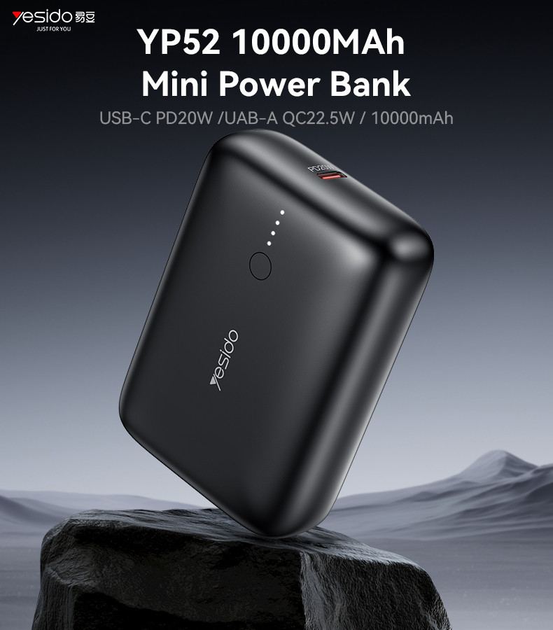 Mini 10000mAh Power Bank PD 20W + USB 22.5W Fast Charging Portable Charger