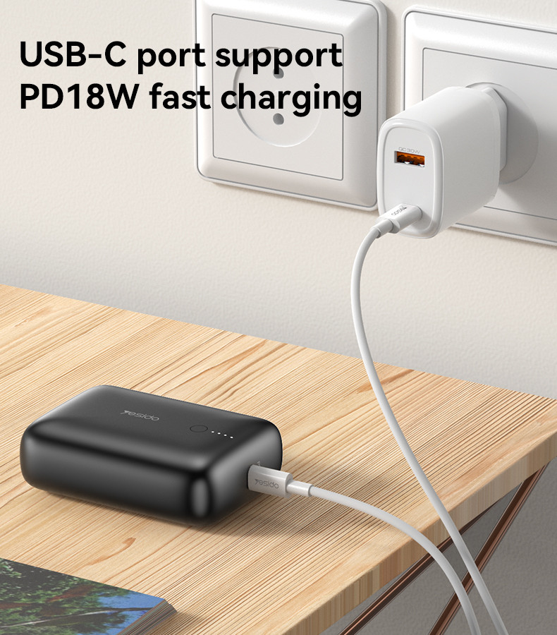 Mini 10000mAh Power Bank PD 20W + USB 22.5W Fast Charging Portable Charger