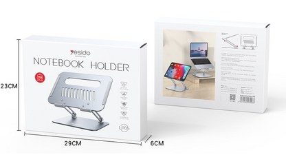 Super Strong Dual Arm Design Widely Compatible Biaxial Aluminum Alloy Tablet Laptops Holder“ Premium Quality, Stylish & Durable Protective Case