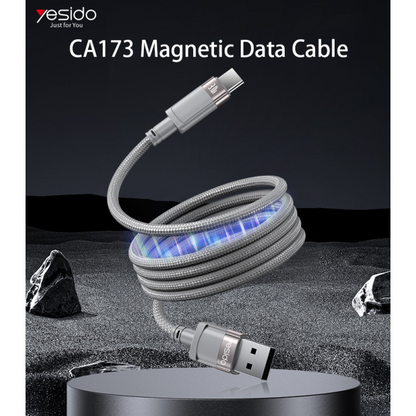Yesido CA173 USB To Type-C 1 Meters Length Max 18W Fast Charging Magnetic Data Cable