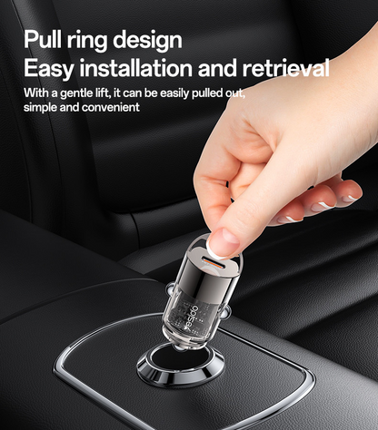 45W Fast Charging Mini Hidden Car Charger