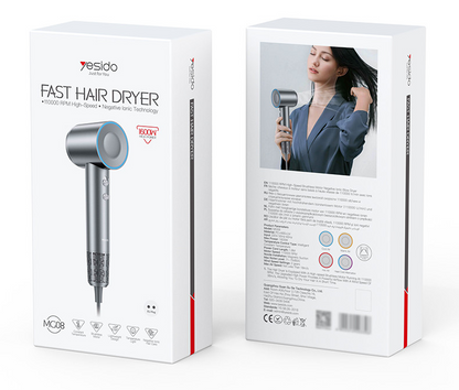Negative Lon Conditioning Eight Blow-dry Modes Fast And Quick Drying Hair Dryer For UK