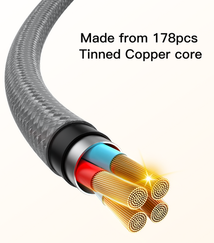 Yesido CA172C 1M Length TC To TC Built-in Intelligent Chip PD 60W Fast Charging Magnetic Saving Data Cable