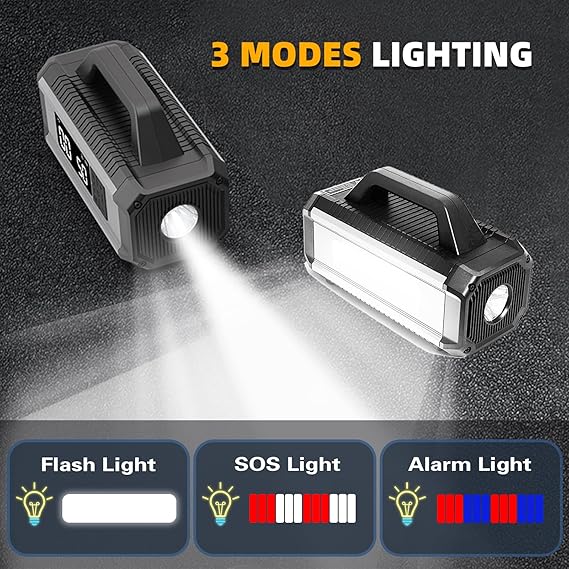 5 in 1 Car Jump Starter 10000mAh Air Inflator LED Light 800A Peak