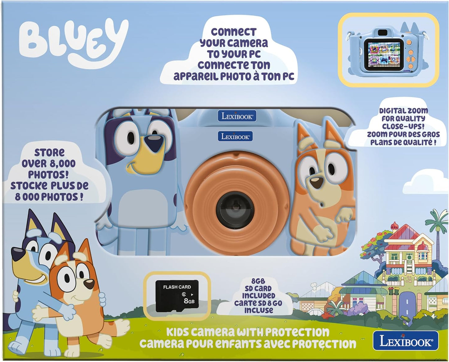 Kids Bluey Digital Camera, 8gb SD Card Include, 4in1 - Photo, Video,Games & Mp3. Real Camera